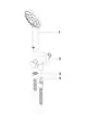 DORNBRACHT Schlauchbrausegarnitur mit integriertem Brausehalter SERIENSPEZIFISCH 27803660 Platin, 27803660-08 Galeriebild 3